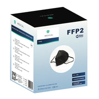 Masques FFP2 noirs - boîte de 50 pc